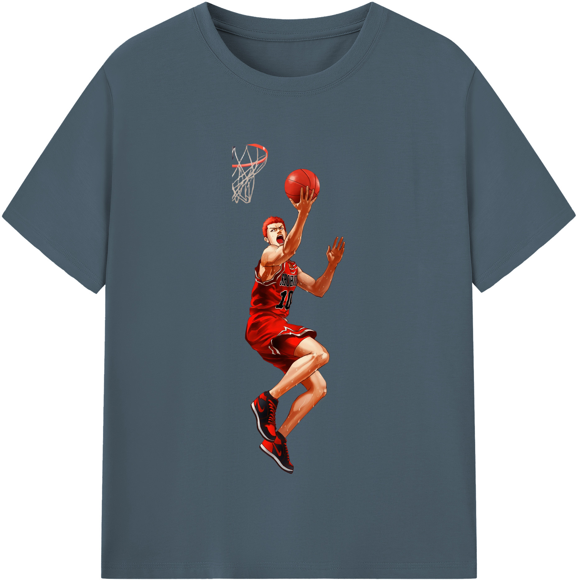 （画像用） SLAM DUNK／スラムダンク 綿100％半袖Tシャツ（フロントプリント）